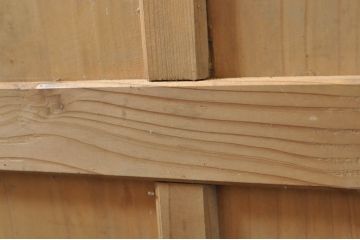 アンティーク建具　時を経た風合いが味わい深い板戸1枚(木製扉)(R-077997)