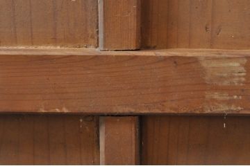 アンティーク建具　時を経た風合いが味わい深い板戸1枚(木製扉)(R-077997)