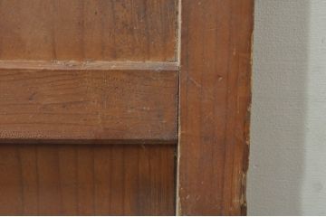 アンティーク建具　時を経た風合いが味わい深い板戸1枚(木製扉)(R-077997)