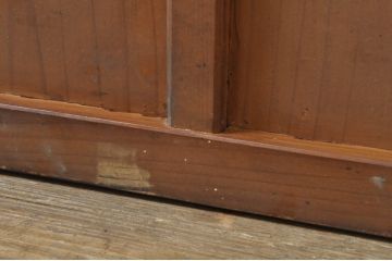 アンティーク建具　時を経た風合いが味わい深い板戸1枚(木製扉)(R-077997)