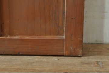 アンティーク建具　時を経た風合いが味わい深い板戸1枚(木製扉)(R-077997)