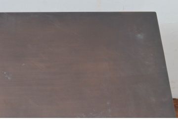 和製アンティーク　アパレル用　シャビーな風合いが素敵な真鍮製のシンプルな展示台(店舗什器、花台、サイドテーブル、ローテーブル、飾り台)(R-078025)