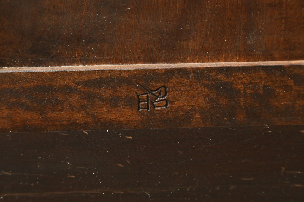 中古　美品　松本民芸家具　シンプルで使いやすいK-3型食器棚　定価約74万円　(R-078045)