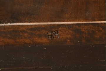 中古　美品　松本民芸家具　シンプルで使いやすいK-3型食器棚　定価約74万円　(R-078045)
