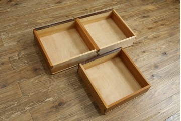 中古　美品　松本民芸家具　シンプルで使いやすいK-3型食器棚　定価約74万円　(R-078045)