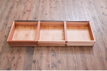 中古　美品　松本民芸家具　シンプルで使いやすいK-3型食器棚(戸棚、収納棚、飾り棚、キャビネット)(定価約74万円)(R-078045)