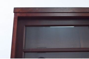 中古　美品　松本民芸家具　シンプルで使いやすいK-3型食器棚(戸棚、収納棚、飾り棚、キャビネット)(定価約74万円)(R-078045)