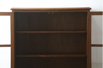 中古　美品!!　三越家具(現カントリーハウス)　Brugge(ブルージュ)　シンプルなデザインで取り入れやすいブックケース(本箱、本棚、書棚、収納棚、戸棚、キャビネット、飾り棚)(R-078049)