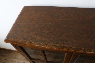 中古　美品!!　三越家具(現カントリーハウス)　Brugge(ブルージュ)　シンプルなデザインで取り入れやすいブックケース(本箱、本棚、書棚、収納棚、戸棚、キャビネット、飾り棚)(R-078049)