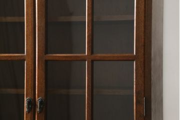 中古　美品!!　三越家具(現カントリーハウス)　Brugge(ブルージュ)　シンプルなデザインで取り入れやすいブックケース(本箱、本棚、書棚、収納棚、戸棚、キャビネット、飾り棚)(R-078049)
