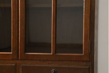 中古　美品!!　三越家具(現カントリーハウス)　Brugge(ブルージュ)　シンプルなデザインで取り入れやすいブックケース(本箱、本棚、書棚、収納棚、戸棚、キャビネット、飾り棚)(R-078049)
