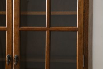 中古　美品!!　三越家具(現カントリーハウス)　Brugge(ブルージュ)　シンプルなデザインで取り入れやすいブックケース(本箱、本棚、書棚、収納棚、戸棚、キャビネット、飾り棚)(R-078050)