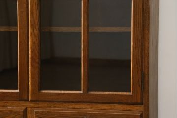 中古　美品!!　三越家具(現カントリーハウス)　Brugge(ブルージュ)　シンプルなデザインで取り入れやすいブックケース(本箱、本棚、書棚、収納棚、戸棚、キャビネット、飾り棚)(R-078050)