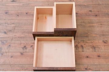 中古　美品!!　軽井沢彫り　咲き誇る桜の彫刻が華やかなドレッサー(鏡台、化粧台、ミラー)(R-078053)