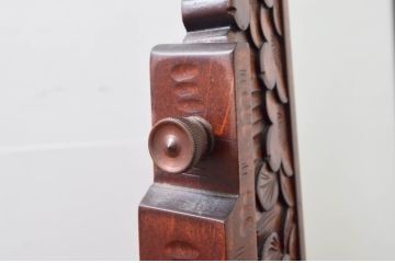 中古　美品!!　軽井沢彫り　咲き誇る桜の彫刻が華やかなドレッサー(鏡台、化粧台、ミラー)(R-078053)