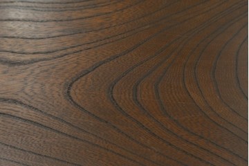 和製アンティーク　三方欅(ケヤキ)材　前面玉杢　黒柿材の縁がアクセントの茶箪笥　(R-078067)