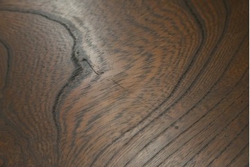 和製アンティーク　三方欅(ケヤキ)材　前面玉杢　黒柿材の縁がアクセントの茶箪笥　(R-078067)