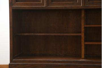 中古　美品　松本民芸家具　和モダンな雰囲気を醸し出す舞良型サイドボード(サイドキャビネット、収納棚、戸棚、テレビ台、テレビボード)(R-078080)