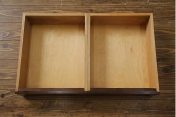 中古　美品　松本民芸家具　和モダンな雰囲気を醸し出す舞良型サイドボード(サイドキャビネット、収納棚、戸棚、テレビ台、テレビボード)(R-078080)