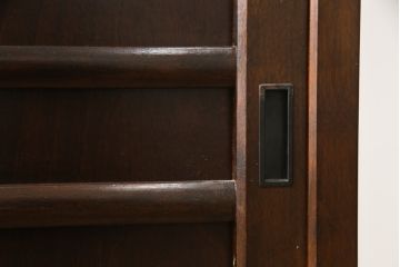 中古　美品　松本民芸家具　和モダンな雰囲気を醸し出す舞良型サイドボード(サイドキャビネット、収納棚、戸棚、テレビ台、テレビボード)(R-078080)