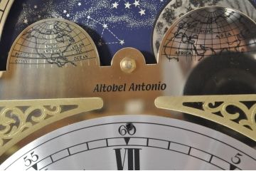 中古　美品!!　イタリア製　ブランド家具　豪華な装飾が魅力のロココ調ホールクロック(時計台、振り子時計、大型、ディスプレイ)(定価約240万円)(R-078088)