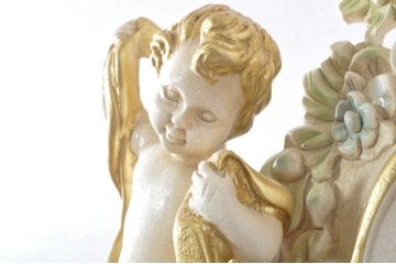 中古　美品!!　イタリア製　ブランド家具　豪華な装飾が魅力のロココ調ホールクロック(時計台、振り子時計、大型、ディスプレイ)(定価約240万円)(R-078088)