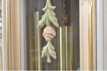 中古　美品!!　イタリア製　ブランド家具　豪華な装飾が魅力のロココ調ホールクロック(時計台、振り子時計、大型、ディスプレイ)(定価約240万円)(R-078088)