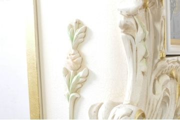 中古　美品!!　イタリア製　ブランド家具　豪華な装飾が魅力のロココ調ホールクロック(時計台、振り子時計、大型、ディスプレイ)(定価約240万円)(R-078088)