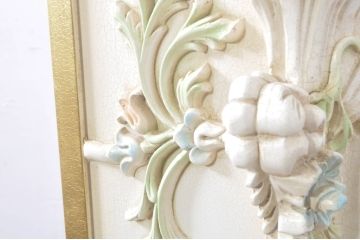 中古　美品!!　イタリア製　ブランド家具　豪華な装飾が魅力のロココ調ホールクロック(時計台、振り子時計、大型、ディスプレイ)(定価約240万円)(R-078088)