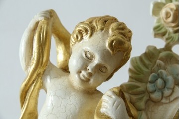 中古　美品!!　イタリア製　ブランド家具　分銅式　豪華な装飾が魅力のロココ調ホールクロック　定価約240万円相当　(R-078088)