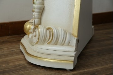 中古　美品!!　イタリア製　ブランド家具　分銅式　豪華な装飾が魅力のロココ調ホールクロック　定価約240万円相当　(R-078088)