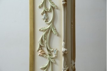 中古　美品!!　イタリア製　ブランド家具　分銅式　豪華な装飾が魅力のロココ調ホールクロック　定価約240万円相当　(R-078088)