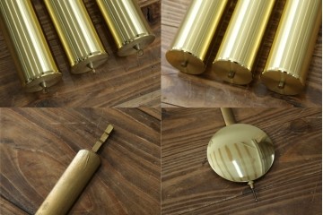 中古　美品!!　イタリア製　ブランド家具　分銅式　豪華な装飾が魅力のロココ調ホールクロック　定価約240万円相当　(R-078088)