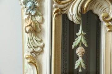 中古　美品!!　イタリア製　ブランド家具　分銅式　豪華な装飾が魅力のロココ調ホールクロック　定価約240万円相当　(R-078088)