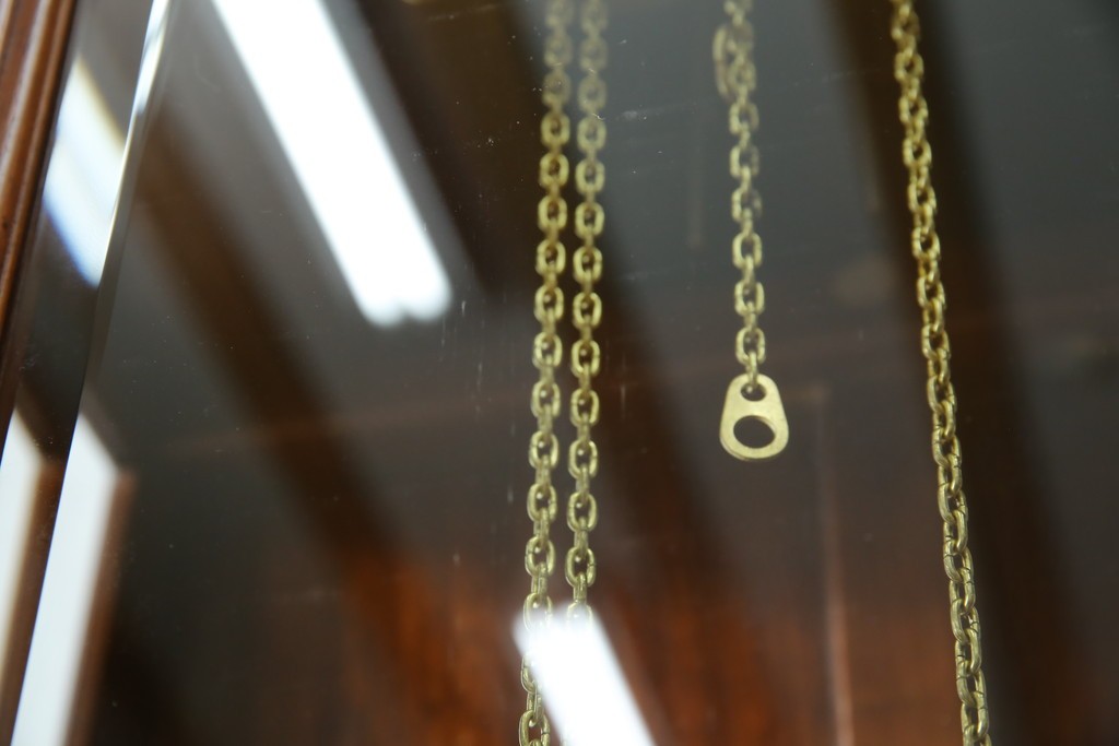 中古　美品　花梨(カリン)材　細やかな装飾が美しいホールクロック　(R-078089)