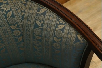中古　maruni(マルニ木工)　KENT-COURT(ケントコート)　ブリティッシュコレクション　クラシカルなデザインのラウンジチェア　定価約22万円　(R-078093)