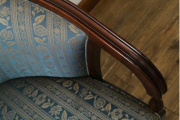 中古　maruni(マルニ木工)　KENT-COURT(ケントコート)　ブリティッシュコレクション　クラシカルなデザインのラウンジチェア　定価約22万円　(R-078093)