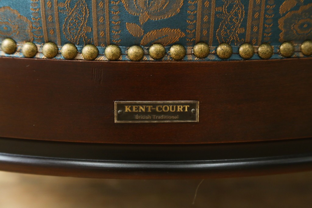 中古　maruni(マルニ木工)　KENT-COURT(ケントコート)　ブリティッシュコレクション　クラシカルなデザインのラウンジチェア　定価約22万円　(R-078093)