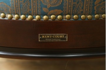 中古　maruni(マルニ木工)　KENT-COURT(ケントコート)　ブリティッシュコレクション　クラシカルなデザインのラウンジチェア　定価約22万円　(R-078093)