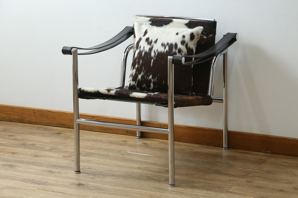 中古　Cassina(カッシーナ)　ル・コルビ(Pierre Jeanneret) ピエール・ジャンヌレ(Pierre Jeanneret) シャルロット・ペリアン(Charlotte Perriand)　LC1　スリングチェア　定価約78万1千円　(R-078095)