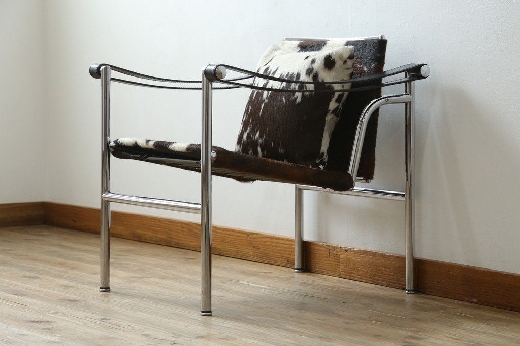 中古　Cassina(カッシーナ)　ル・コルビ(Pierre Jeanneret) ピエール・ジャンヌレ(Pierre Jeanneret) シャルロット・ペリアン(Charlotte Perriand)　LC1　スリングチェア　定価約78万1千円　(R-078095)
