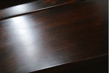 中古　美品　山室家具製作所　民芸家具　北の匠　木のぬくもりを感じる収納付きベンチ2脚セット(板座チェア、椅子、イス、バラ売り可能)(R-078101)