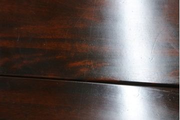 中古　美品　山室家具製作所　民芸家具　北の匠　木のぬくもりを感じる収納付きベンチ2脚セット(板座チェア、椅子、イス、バラ売り可能)(R-078101)