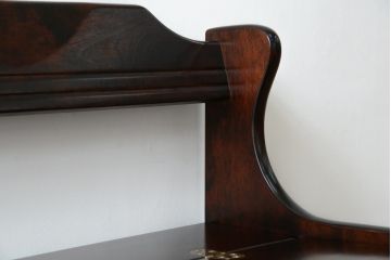 中古　美品　山室家具製作所　民芸家具　北の匠　木のぬくもりを感じる収納付きベンチ(板座チェア、長椅子、イス)(R-078102)