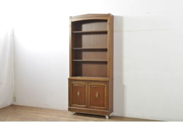 中古　DREXEL HERITAGE(ドレクセルヘリテイジ)　Triune(トライユン)　上品な佇まいのブックケース(シェルフ、本棚、飾り棚、キャビネット、収納棚、重ねキャビネット)(R-078106)