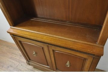 中古　DREXEL HERITAGE(ドレクセルヘリテイジ)　Triune(トライユン)　上品な佇まいのブックケース(シェルフ、本棚、飾り棚、キャビネット、収納棚、重ねキャビネット)(R-078106)