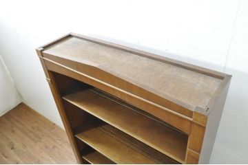 中古　DREXEL HERITAGE(ドレクセルヘリテイジ)　Triune(トライユン)　台輪リメイク　上品な佇まいのブックケース(シェルフ、本棚、飾り棚、キャビネット、収納棚)(R-078107)