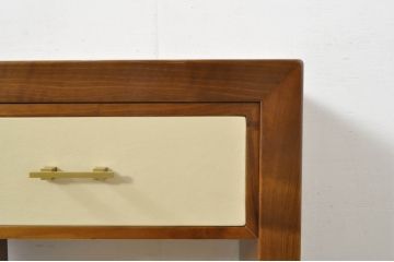 中古　高級品!!　スペイン　バロッサバレンティ(VARO,S.A. VALENTI)　ナチュラルモダンな佇まいのサイドテーブル(ナイトテーブル、エンドテーブル、花台、電話台、飾り台、サイドチェスト)(R-078111)