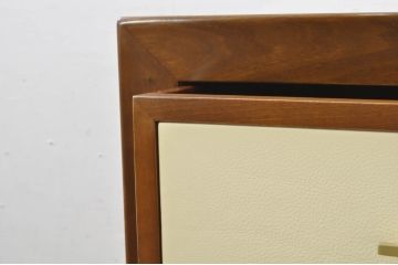中古　高級品!!　スペイン　バロッサバレンティ(VARO,S.A. VALENTI)　ナチュラルモダンな佇まいのサイドテーブル(ナイトテーブル、エンドテーブル、花台、電話台、飾り台、サイドチェスト)(R-078112)