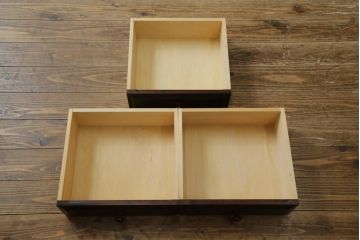 中古　北海道民芸家具　HM165K　高級感漂う上品な佇まいの食器棚(カップボード、キャビネット、収納棚、戸棚)(定価約43万円)(R-078120)